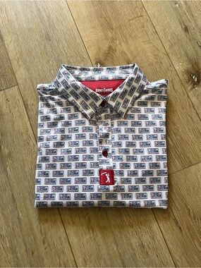 Bogey Bros White Graphic Logo Print Men’s Polo